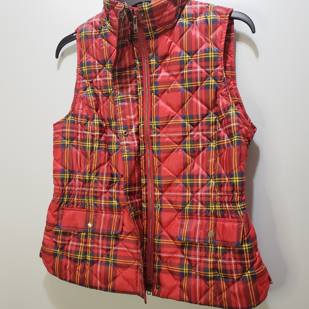 Talbots Down Puffer Vest Holiday Sz. XS EUC - Picture 4 of 10